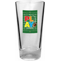 16 Oz. Embossed Baseball Pint Glass (4 Color Process)